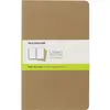 Image de Set de 3 cahiers grand format à pages blanches Marron Kraft