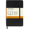 Image de Carnet classique format de poche ligné Couverture souple Noir