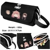 Image de Trousse à crayon Spy x Family pour Garçon et Filles (PC5791) 21x11x7 cm Noir