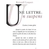 Image de Une lettre, un suspens