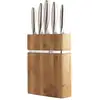 Image de Bloc bamboo 5 couteaux de cuisine