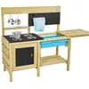 Image de Cuisine d'extérieur pour enfant en bois marron fsc®
