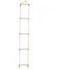 Image de Échelle corde 5 barreaux pour portique en bois marron h190-250cm