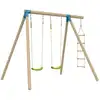 Image de Portique 2 balançoires en bois marron h224cm