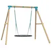 Image de Portique balançoire nid en bois marron h243cm