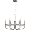 Image de Lustre en acier finition nickel brossé