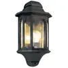 Image de Demi lanterne murale noir h. 38 cm