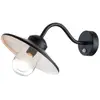 Image de Applique à detecteur de mouvement, Acier inox, Noir