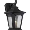 Image de Applique murale Lanterne noir h. 39 cm