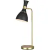 Image de Lampe de table en métal noir minuit / laiton bruni H:635cm