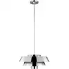 Image de Suspension en métal nickel poli H: 39,7 à 161,7cm