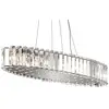 Image de Suspension en cristal finition chrome poli
