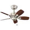 Image de Ventilateur de plafond 76 cm acier gris et bois