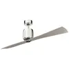 Image de Ventilateur de plafond 152 cm acier nickel poli