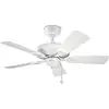 Image de Ventilateur de pladond 107cm, ip44, aluminium et abs blanc