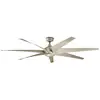 Image de Ventilateur de pladond 203cm, ip44, argenté satiné