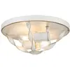 Image de Plafonnier en acier finition blanc antique