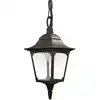 Image de Suspension lanterne noire h. min/max: 57 cm - 104 cm