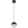 Image de Suspension en alluminium, fer et acrylique finition noir mat