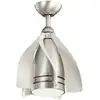 Image de Ventilateur de plafond led 38 cm acier nickel