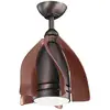 Image de Ventilateur de plafond led 38 cm acier bronze
