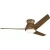 Image de Ventilateur de plafond led, 152cm, ip44, marron