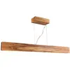 Image de Supension LED Placage de bois naturel, acrylique