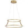 Image de Suspension Aluminium, Acier, Acrylique blanc Or Brossé