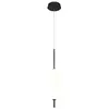 Image de Suspension Acier, Verre Blanc Noir Mat