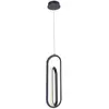 Image de Suspension Aluminium, Acier, Acrylique blanc Noir Mat