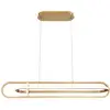 Image de Suspension Aluminium, Acier, Acrylique blanc Or Brossé