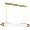Image de Suspension Aluminium, Acier, Verre transparent Or Brossé