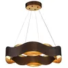 Image de Lustre Medium Acier Bronze et or brossé