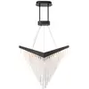 Image de Lustre Acier, Acrylique blanc Noir Mat