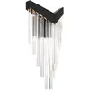 Image de Lustre Medium Acier, Acrylique Noir Mat