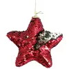 Image de Etoile en sequin à suspendre rouge