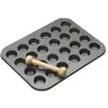 Image de Moule 24 trous en acier inoxydable noir avec pilon en bois