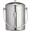 Image de Bac à Compost En Acier Inoxydable Argenté 5L