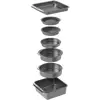 Image de Set de cuisson, pâtisserie anti-adhésif en acier noir