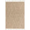 Image de Tapis de salon en laine marron clair 120x170 cm
