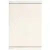 Image de Tapis de salon en microfibre blanc cassé 120x170 cm