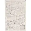 Image de Tapis de salon en polyester beige 120x170 cm