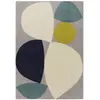 Image de Tapis tufté main en laine Bleu 120x170 cm
