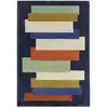 Image de Tapis tufté main en laine Bleu 160x230 cm