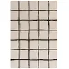 Image de Tapis de salon en laine blanc 120x170 cm