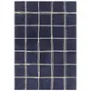 Image de Tapis de salon en laine bleu 160x230 cm