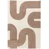 Image de Tapis moderne tufté main en laine Rouge 160x230 cm