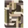 Image de Tapis moderne tufté main en laine Vert 120x170 cm
