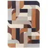 Image de Tapis moderne tufté main en laine Orange 160x230 cm