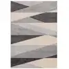 Image de Tapis de salon moderne gris 120x170 cm